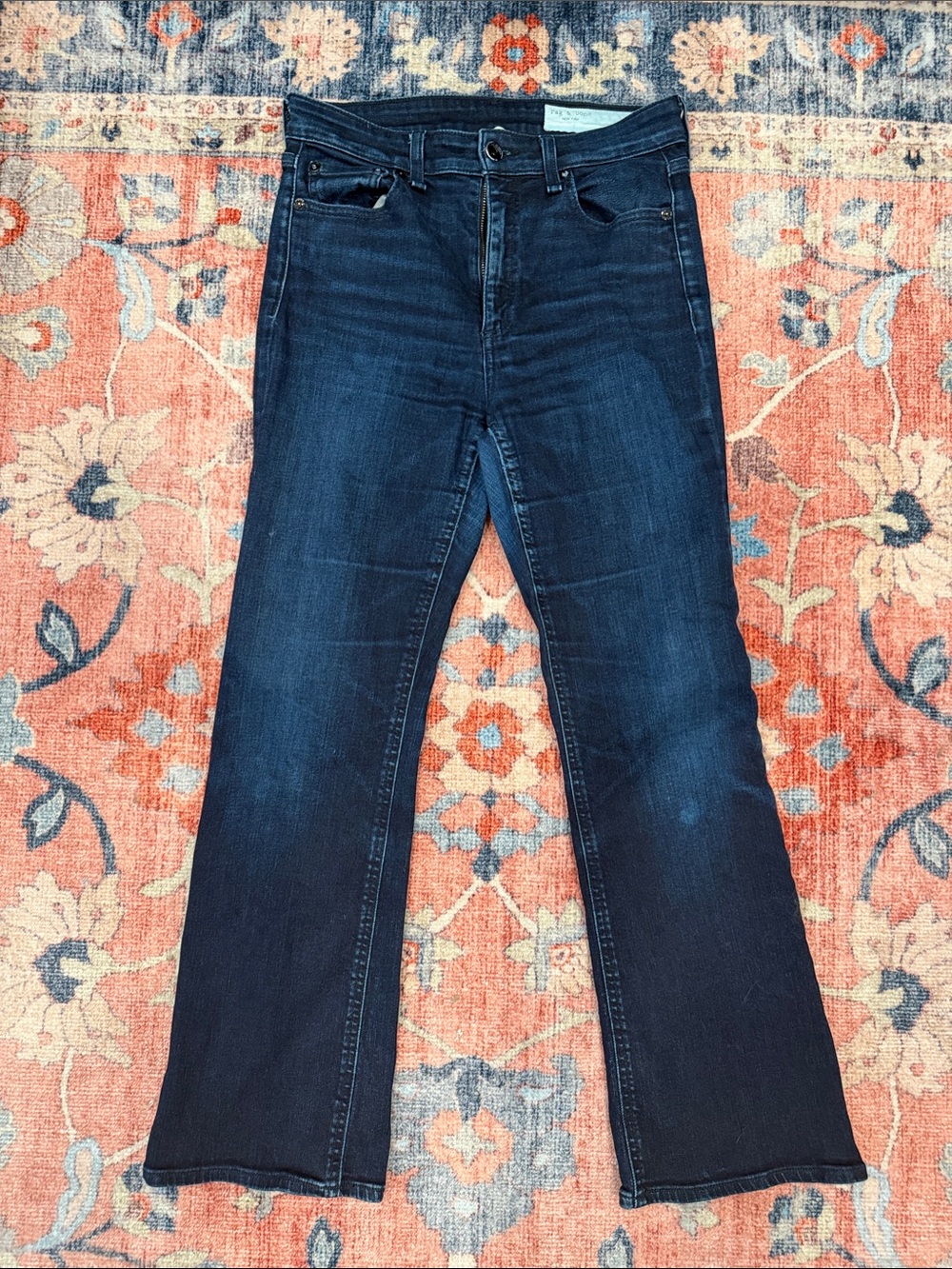 Rag & Bone - Dark Wash High Rise Flare Jean size 26